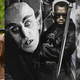 A side-by-side image collage of the main characters of Hunger Games, Nosferatu, Blade II, and Eraserhead.